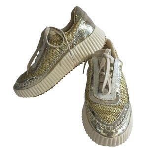 Dolce Vita Gold  Modern Platform Oxford Sneaker